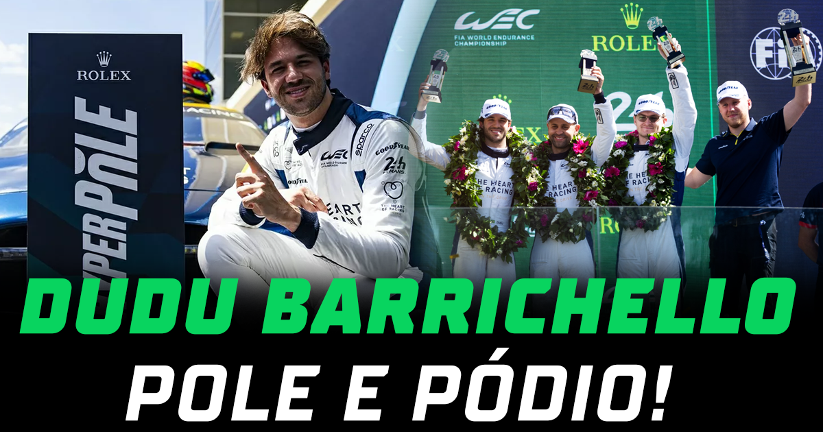 Dudu Barrichello conquista pole e pódio na Lone Star Le Mans do WEC