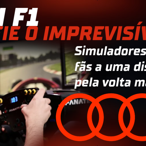 Audi lança desafio com simuladores de F1 em shoppings pelo Brasil; veja como participar